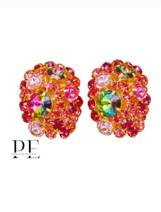 Pink Glam (Clip-on) Earrings