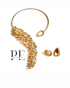 Champagne tail Necklace ser