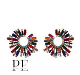 Rainbow Matrix Earrings