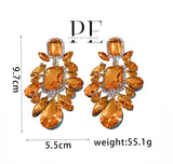 Orange Glass Earrings