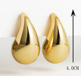 Gold Medium tear Drop earrings