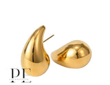 Gold Medium tear Drop earrings