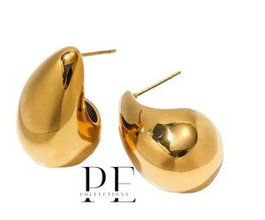 Gold Medium tear Drop earrings