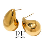 Gold Medium tear Drop earrings