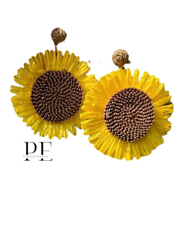 Sunflower statement Earring