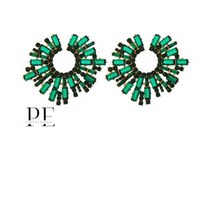Green Matrix Earrings