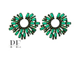 Green Matrix Earrings