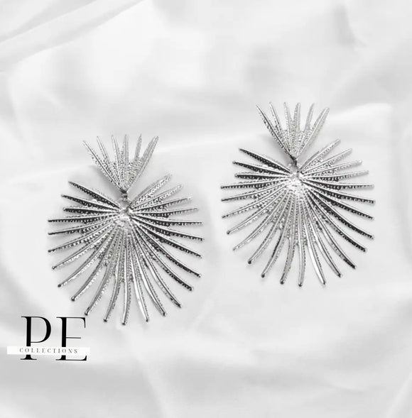 Silver HeartStar Earrings