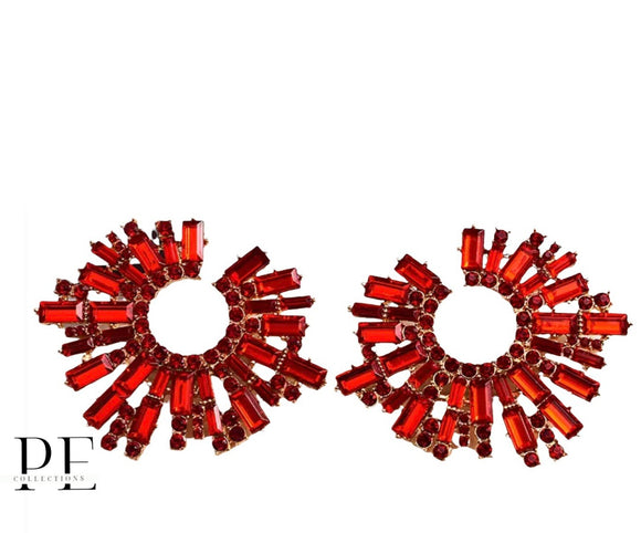 Red Matrix Earrings