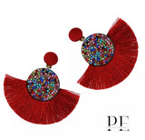 Red Zolo (Clip-on) Earrings