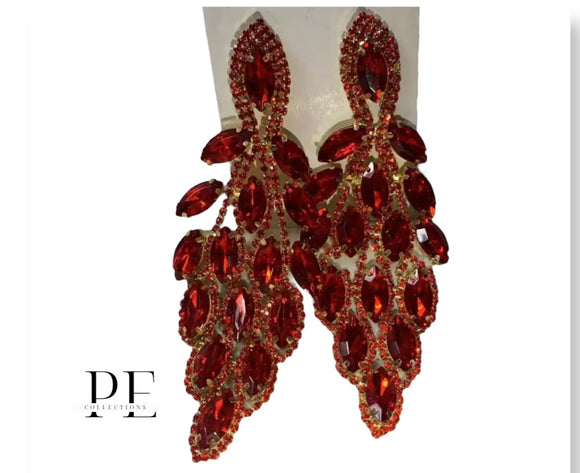 Red Tanas Earrings
