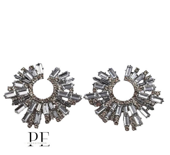 Silver Matrix Earrings