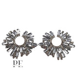 Silver Matrix Earrings
