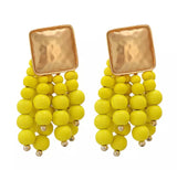 Yellow Bamboo Earrings