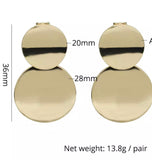 Gold Mocha (Clip-on) Earrings