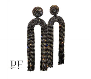 Black Tassel Earrings