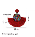 Red Zolo (Clip-on) Earrings