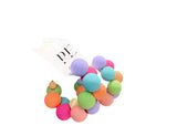 Bubble Gum hoop Earrings