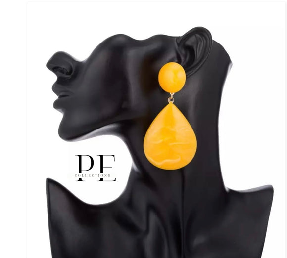 Yellow Banana Earrings