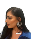 Silver Matrix Earrings