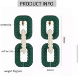 White Lolo (Clip-on) Earrings