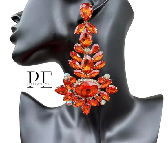 Orange Titanium Earrings