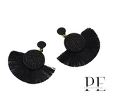 Black Zolo (Clip-on) Earrings